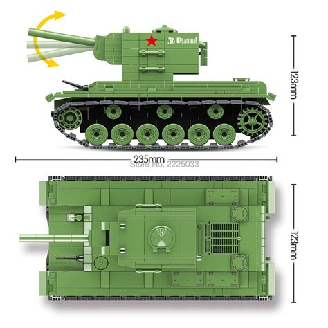 World War Kv Heavy Panzer Tank Compatible Legoingly Military Ww Army