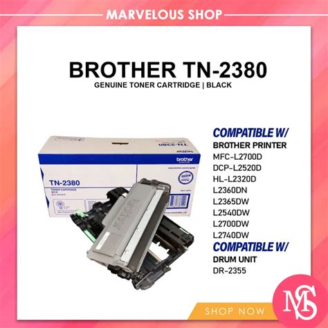 Brother Tn 2380 Original Laserjet Black Toner Cartridge Tn2380 Lazada Ph