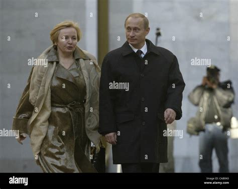 President Vladimir Putin And His Wife Lyudmila Putin Hi Res Stock