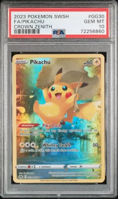 Pokemon Crown Zenith Pikachu Full Art Character Rare Gg Psa