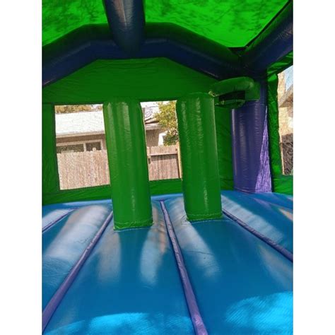 Purple And Green Bounce House Phatty Mattys Rentals