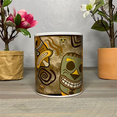 Tiki Tiki Mug Coffee Mug Mugs Tiki Cup Tiki Mug Mug | Etsy