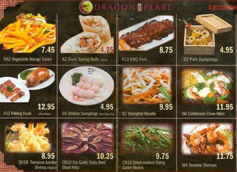 Dragon Pearl Buffet Men Toronto Main Menu Sluurpy