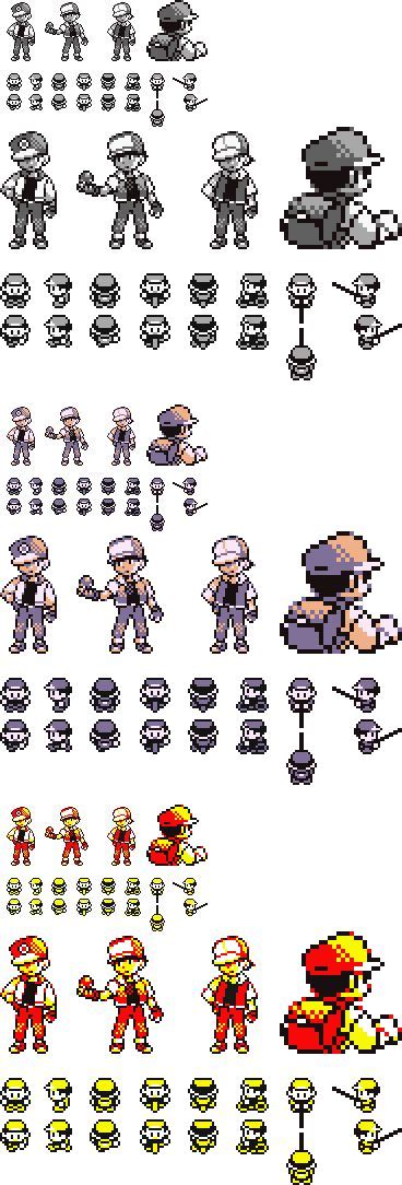 Pokemon Trainer Sprites Red