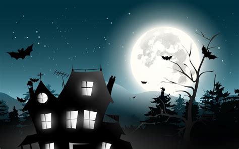 Spooky House Cartoon Wallpapers - Wallpaper Cave