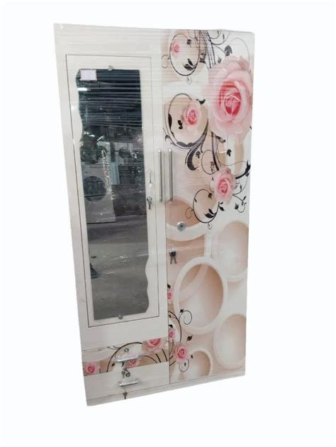 With Locker Mild Steel Hinged Door Almirah 4 Shelves With Mirror At