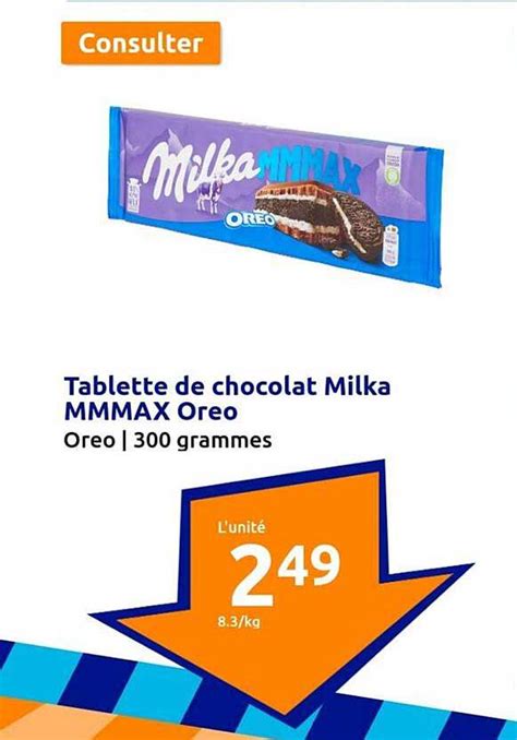 Promo Tablette De Chocolat Milka Mmmax Oreo Chez Action ICatalogue Fr