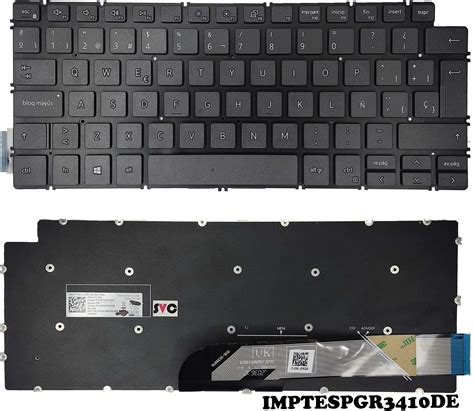 Teclado Dell Latitude 14 3410 Inspion 5300 5490 Vostro 3400 7491 Gris