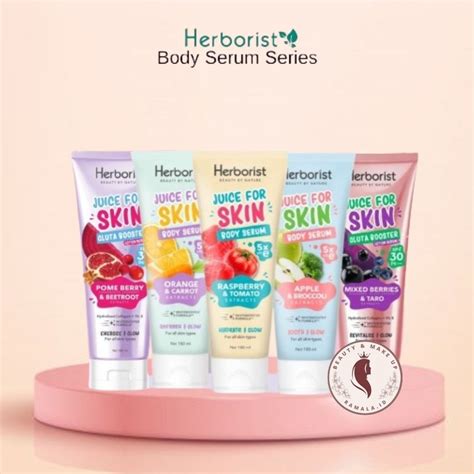 Jual Herborist Juice For Skin Body Serum 180ml Shopee Indonesia