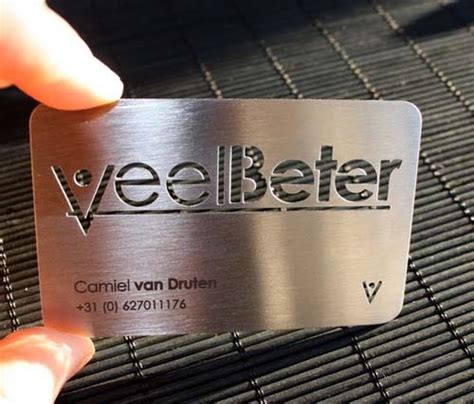 30 Interesting and Creative Metal Business Card Designs - Designbeep