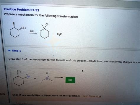 Solved Practice Problem Propose A Mechanism For The Following