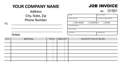 Custom Job Invoice TMG026 CompuPrint USA