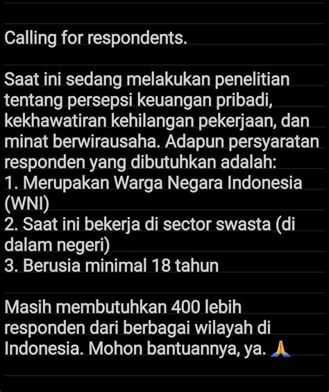 COLLE On Twitter Cm Halo Saat Ini Sedang Cari Responden Dengan