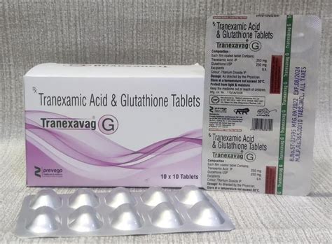 Tranexamic Acid Glutathione Tablets At Rs 220 Stripe Pharmaceutical