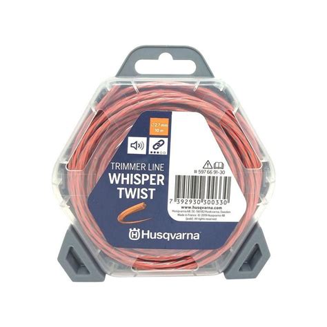 Fio Nylon Husqvarna 2 7mm Whisper Twist 10mt Original Fio De Nylon