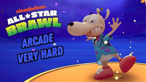 Nickelodeon All Star Brawl Rocko Arcade Mode Very Hard Youtube