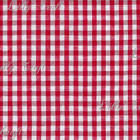 Gingham Checkered Poly Cotton 1 8 Inch Burgundy Fabric Sold By The