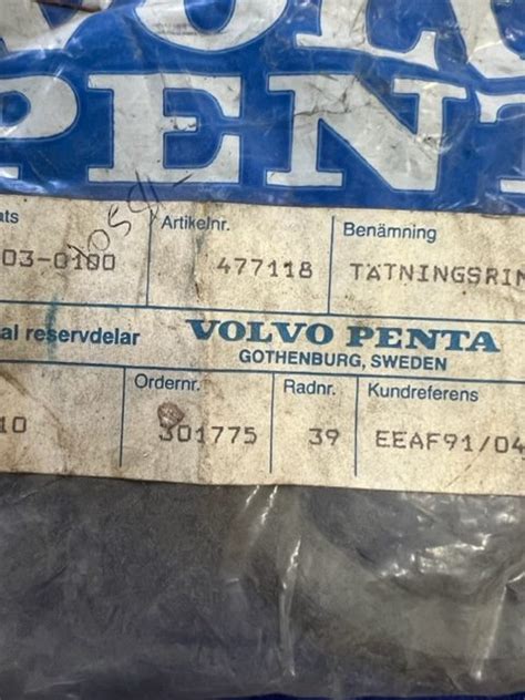 Volvo Penta Crankshaft Seal Sealink Marine