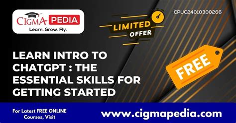 Learn Intro To ChatGPT The Essential Skills For Getting Started Free