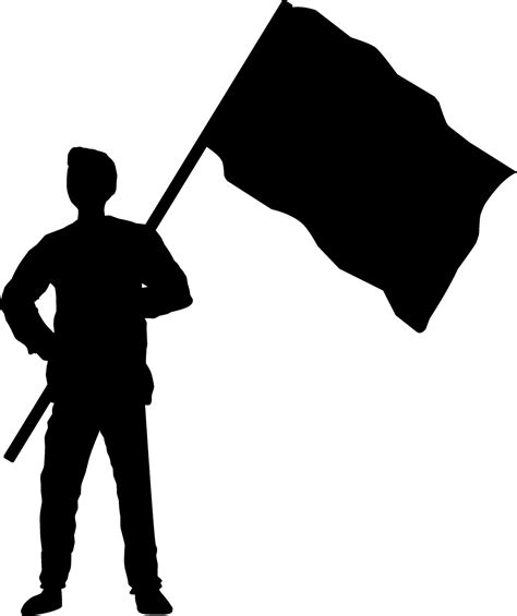 Man holding flag vector illustration. People holding flag graphic ...