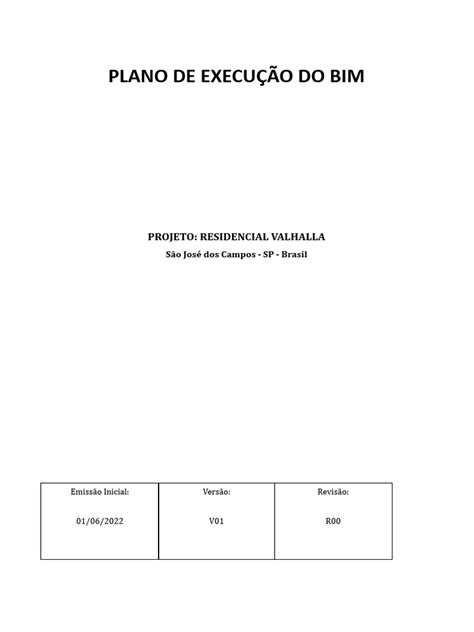 Plano De Execução Bim Pdf Bim