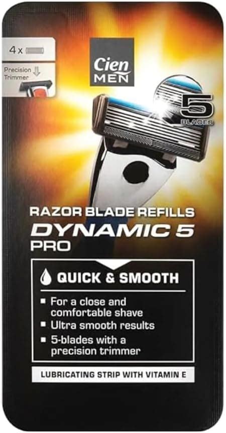 Lidl Cien Men Dynamic 5 Pro Razor 1 Handle 1 Refill Lubricating