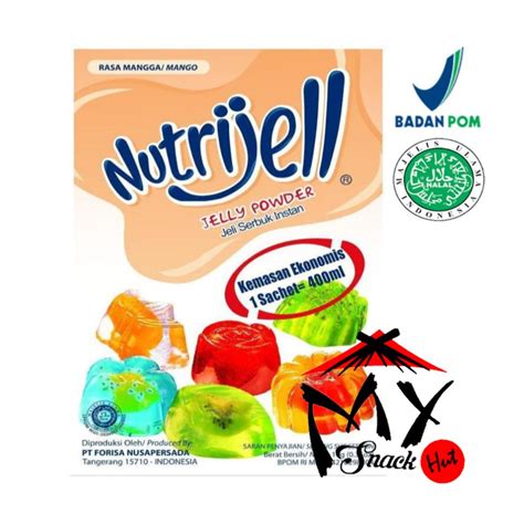 Jual Nutrijell Mangga 10gr Nutrijel Mango Jelly Powder Serbuk Jeli