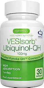 Vesisorb Ubiquinol Qh Advanced Fast Acting Coenzyme Q Mg