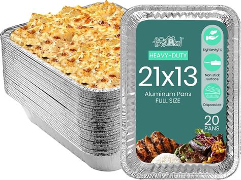 Amazon X Aluminum Pans Pack Durable Full Size Deep