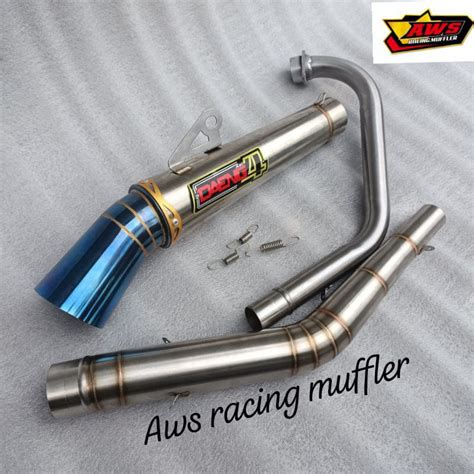 Open Pipe Canister Exhaust Daeng Sai4 1Set For Tmx 125 155 Rusi Tc 125