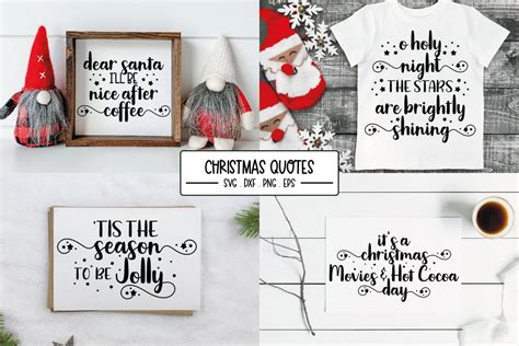 Christmas Quotes SVG Cut Files - So Fontsy