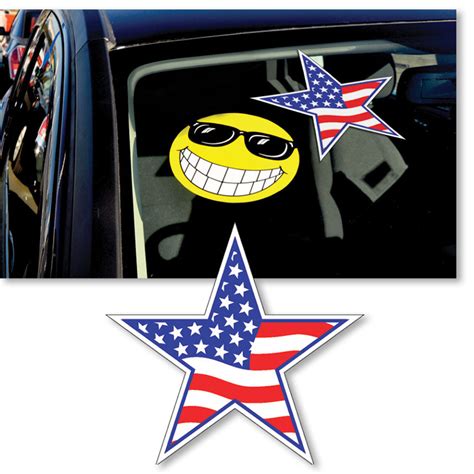 Patriotic Star Windshield Stickers | Car Dealership Marketing