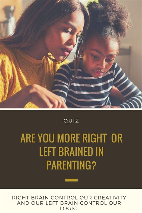 Are You More Right Brained Or Left Brained In Parenting Parenting