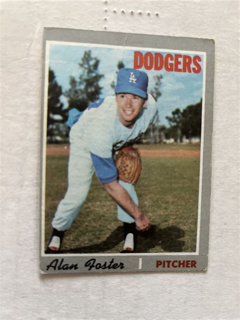 Alan Foster Los Angeles Dodgers Topps Baseball Card Ebay