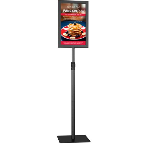 Adjustable Poster Sign Stand - 8.5 x 11 inch Pedestal Sign Holder ...