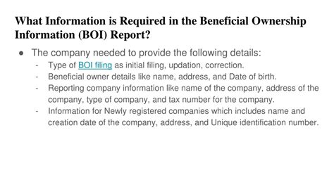 Ppt Understanding A Fincens Beneficial Ownership Information Boi