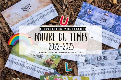 Petite poutre du temps 2022 2023 à imprimer Milestory fr Fiches d