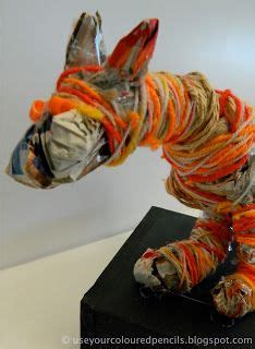 Use Your Coloured Pencils Aboriginal Inspired Fibre Sculptures Fiber