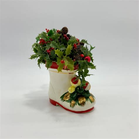 Santa Boot Vase Etsy