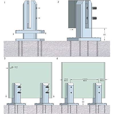 Buy Pack Of 4 LukLoy Heavy Duty 2205 Stainless Steel Glass Pool Fence