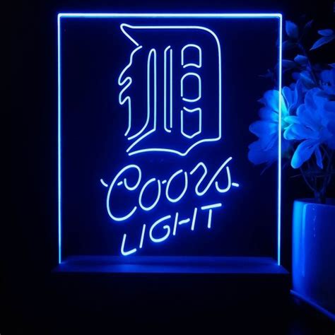 Detroit Tigers Coors Light Led Desk Light Legacy Edition Fansignstime