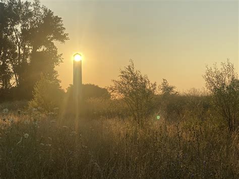 The William Livingstone Memorial Lighthouse This Morning On Belle Isle