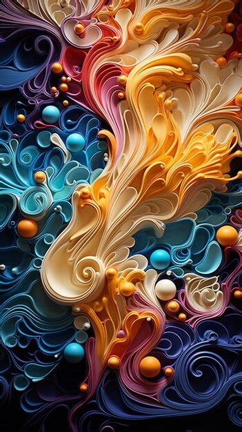 Premium Photo A Close Up Of A Colorful Paper Art With A Lot Of