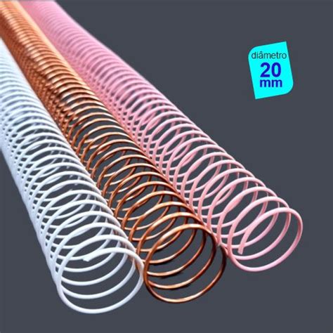 Pct C 05 Espiral De Arame 20mm Encadernação Mania Loja De Insumos Para Papelaria E Mais