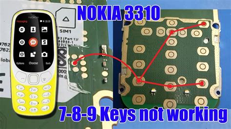 Nokia 3310 Keypad 789 Not Working Nokia Keypad Problem Nokia 3310