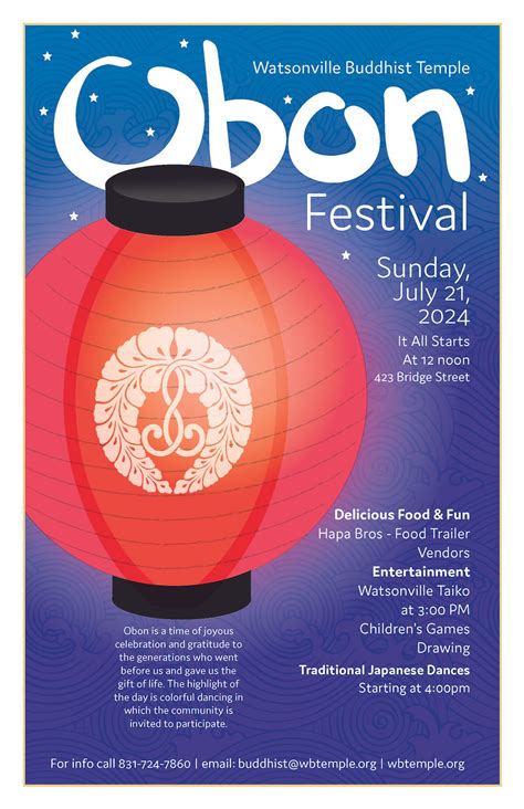 2024 Obon Festival Watsonville Buddhist