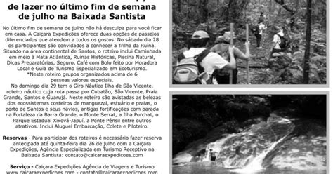 Blog Cai Ara Mago Do Turismo Renato Marchesini Clipping Trilha E