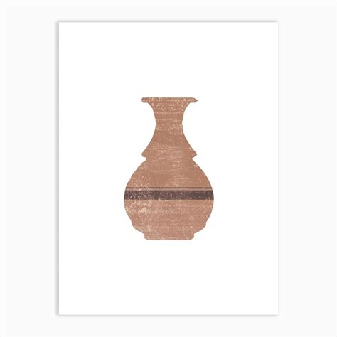 Minimal Greek Vase Hydria Art Print by Studio Grafiikka - Fy