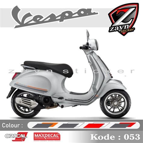 Jual List Sticker Cutting Striping Stiker Vespa Primavera S Limited