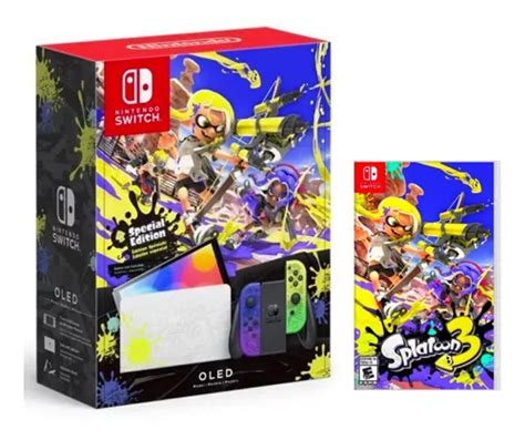 Nintendo Switch Oled Edición Splatoon 3 Juego Físico Envío Gratis